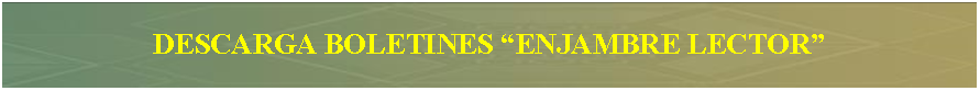 Cuadro de texto: DESCARGA BOLETINES �ENJAMBRE LECTOR�
